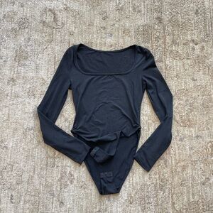 Black Long Sleeve Bodysuit